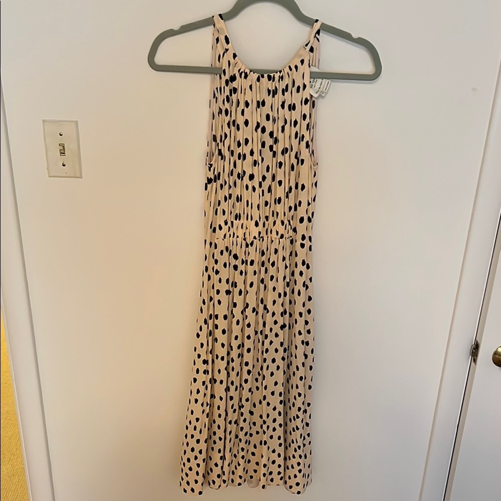 Kate Spade Cream and Black Halter Mid length. Dress